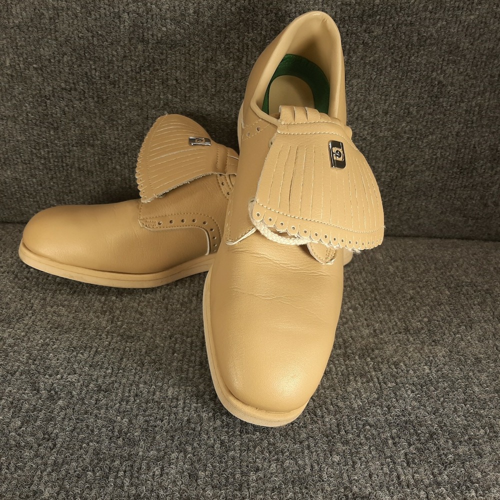 Footjoy Ultra-Joys Golf Shoes Kiltie 98145 Women's Size 7.5M Tan